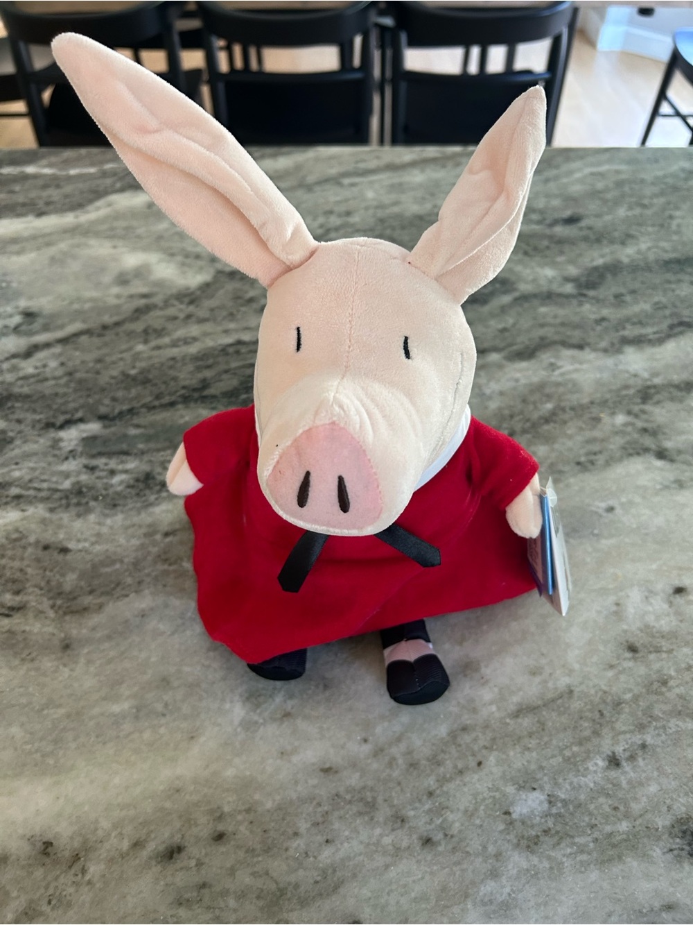 Olivia  Pig-Style Plush  for Kids - Red Dress